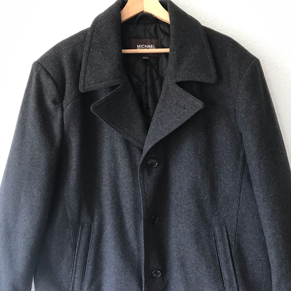 Michael Kors charcoal pea coat